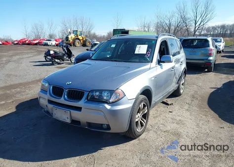 2006 BMW X3 3.0I z USA, uszkodzony, nr VIN WBXPA93486WD26302